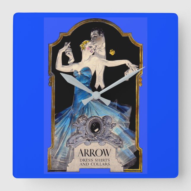 Horloge Carrée 1920 s Leyrecouver Arrow n° 1 (Recto)