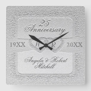 Horloge Carrée 25e Anniversary monogram