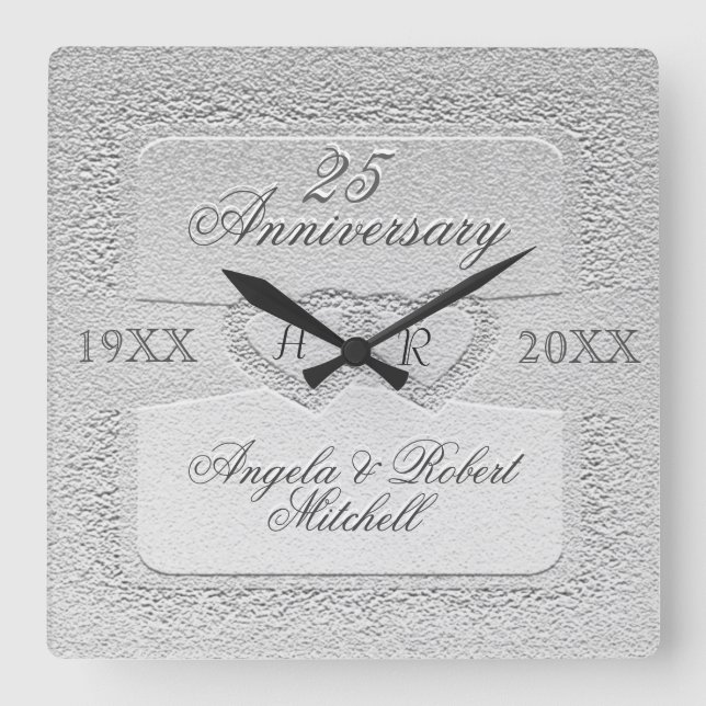 Horloge Carrée 25e Anniversary monogram (Recto)