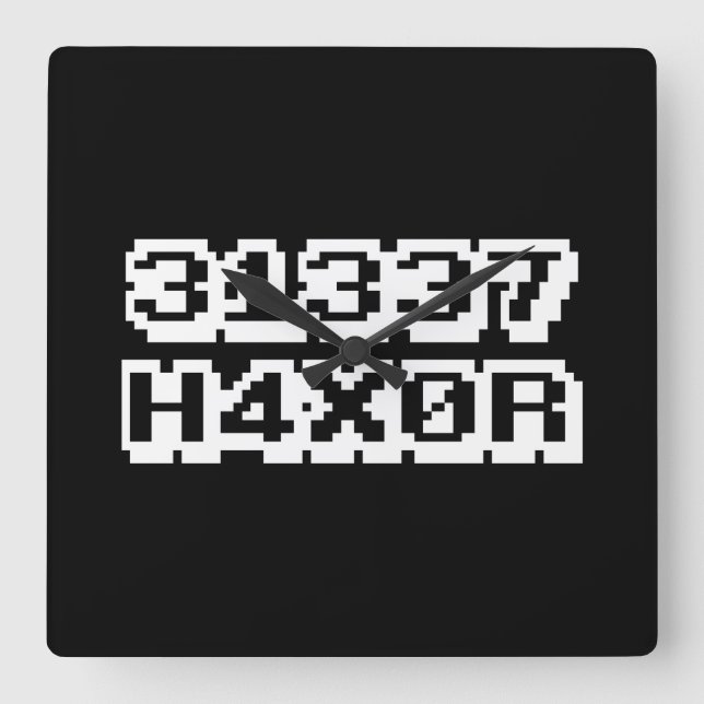 HORLOGE CARRÉE 31337 H4X0R (Recto)