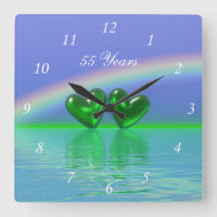 55th Anniversary Emerald Hearts