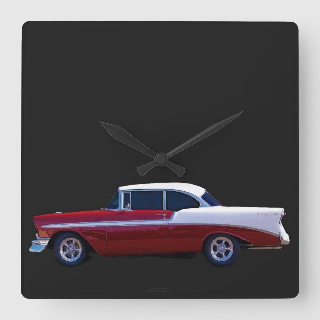 HORLOGE CARRÉE 56 CHEVY BEL AIR CLOCK (Recto)