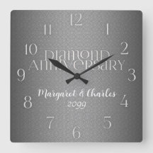 60e Mariage diamant Annivsersary Personnalisé