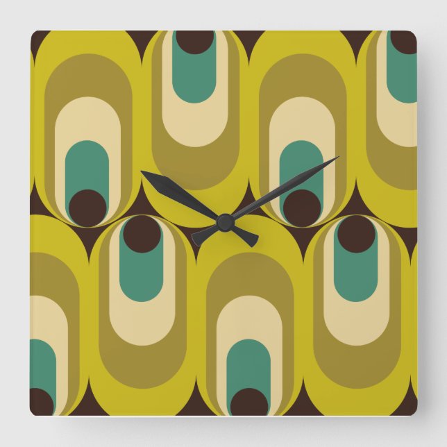 Horloge Carrée 70 s 60 (Recto)