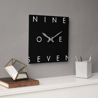 Horloge Carrée 917 Indicatif régional