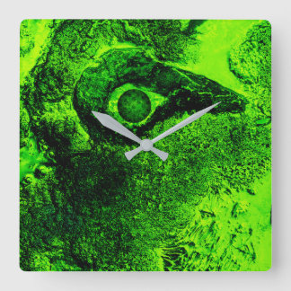 Horloge Carrée à la recherche de vert