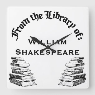 Horloge Carrée À partir de la bibliothèque d'horloge murale perso