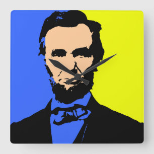 HORLOGE CARRÉE ABE LINCOLN 2