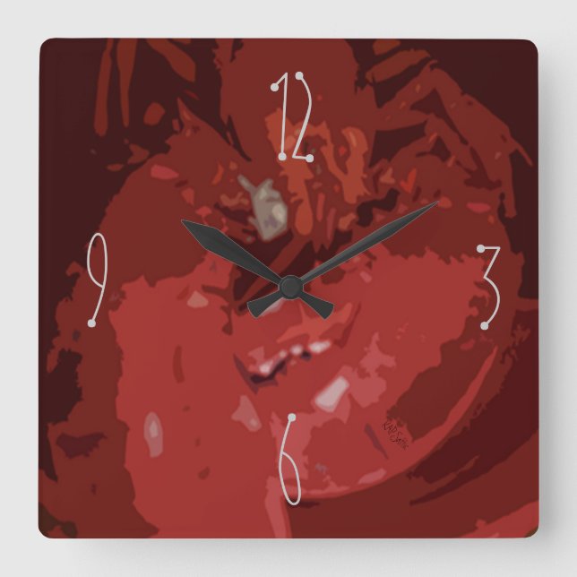 Horloge Carrée Abrégé sur homard (Recto)