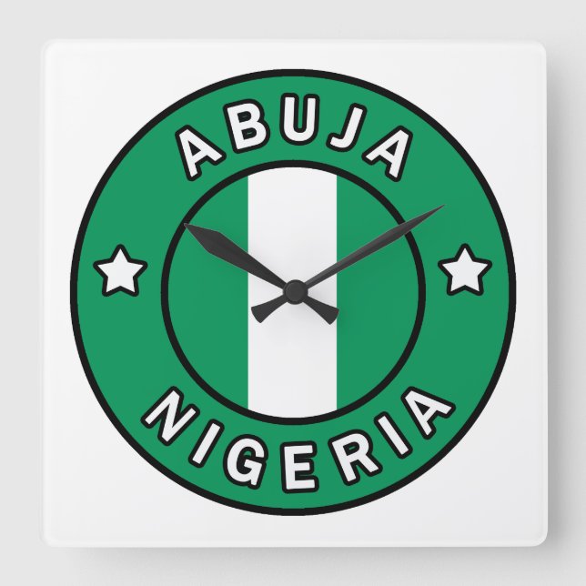 Horloge Carrée Abuja Nigeria (Recto)