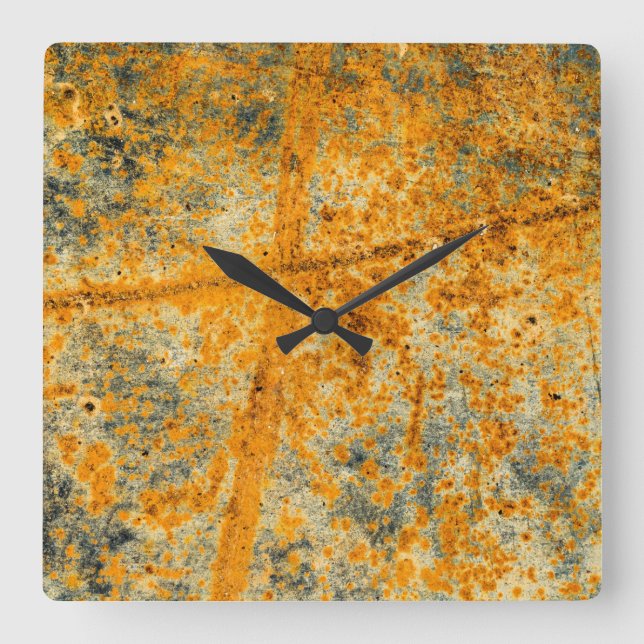 Horloge Carrée acid rude (Recto)