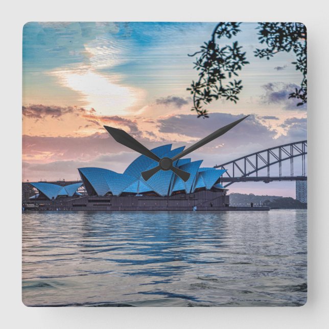 Horloge Carrée Acrylic Wall Clock (Recto)
