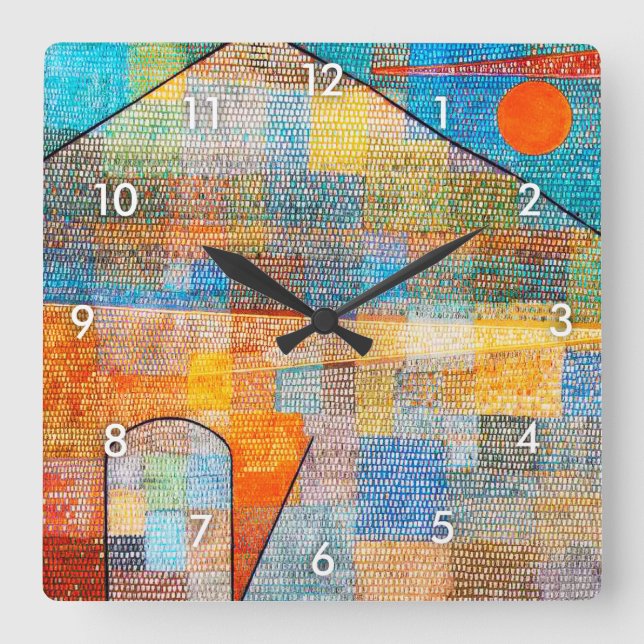 Horloge Carrée Ad Parnassum, Paul Klee (Recto)