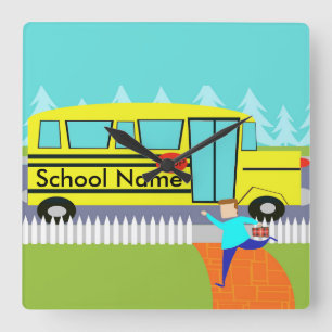 Horloge Carrée Adaptable à l'horloge de l'autobus scolaire