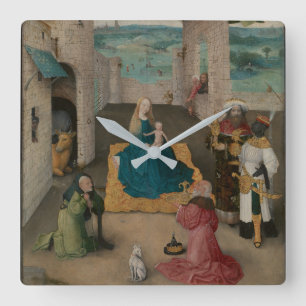 Horloge Carrée Adoration de la Magi