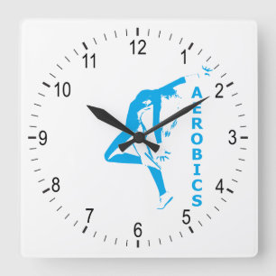 Horloge Carrée Aérobic