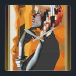 Horloge Carrée Afrocentric Pop Art<br><div class="desc">Afrocentric Pop Art</div>