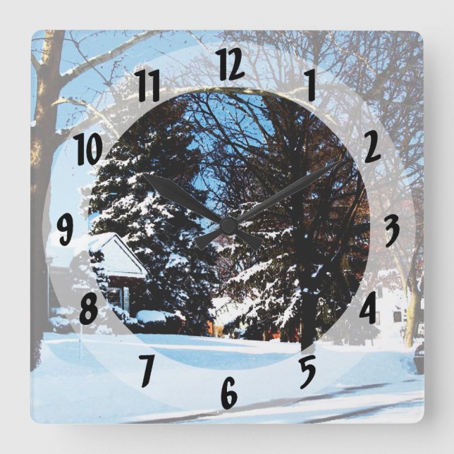 Horloge Carrée After the Snowstorm (Recto)
