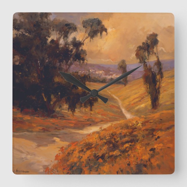 Horloge Carrée Afternoon Walk II (Recto)