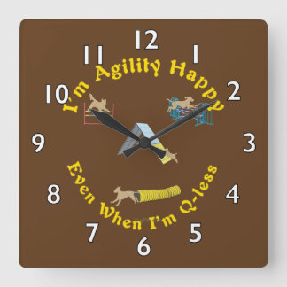 Horloge Carrée Agilité heureuse
