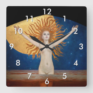 Horloge Carrée Akseli Gallen-Kallela - Ad Astra