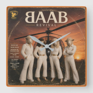 Horloge Carrée Album BAAB : une parodie