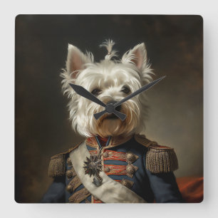 Horloge Carrée Amiral West Highland Terrier