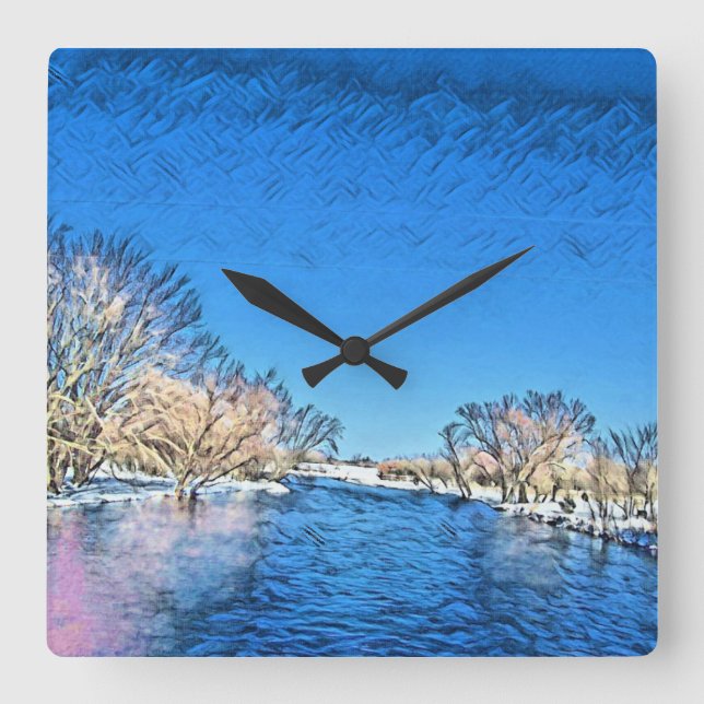 Horloge Carrée Amour intemporel (Recto)