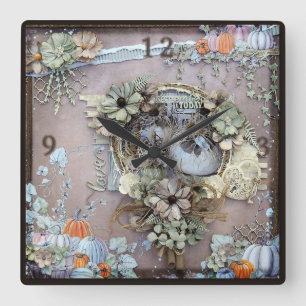 Horloge Carrée Amour vintage