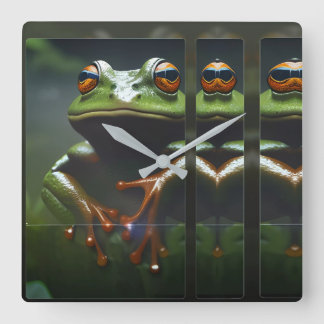 Horloge Carrée Amphibios I Ken Gage Art