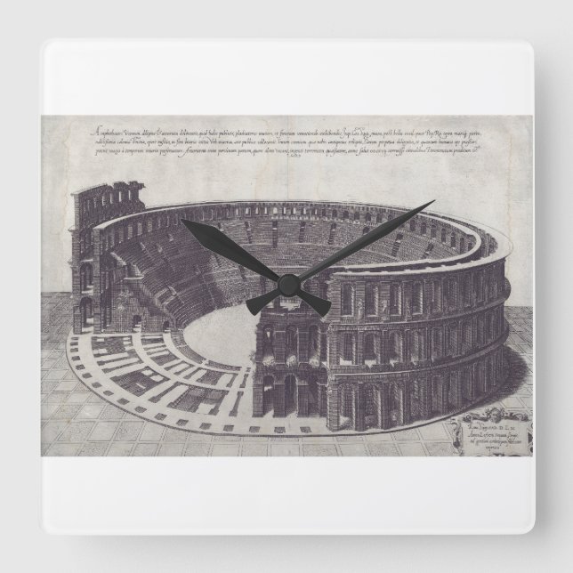Horloge Carrée Amphithéâtre de Vérone à Piazza Bra (Recto)