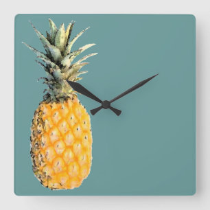 Horloge Carrée ananas