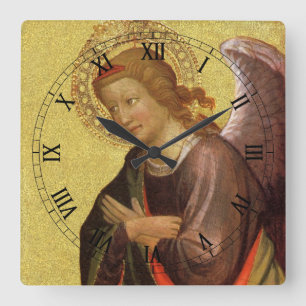 Horloge Carrée Ange de la Renaissance par le Maître du Bambino Vi