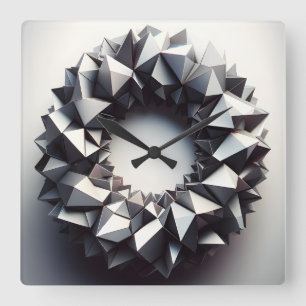 Horloge Carrée anneau de pyramides