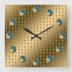 Horloge Carrée Année du Rat d'eau