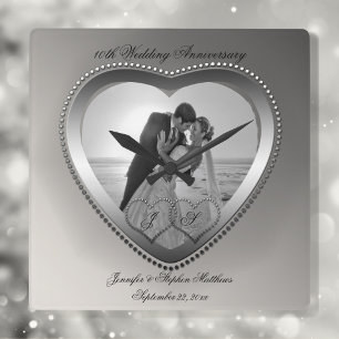 Horloge Carrée Anniversaire de Tin Punché 10 ans