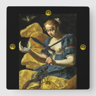 HORLOGE CARRÉE ANTIQUE RENAISSANCE TAROTS 18