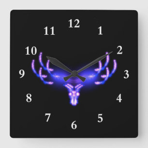 Horloge Carrée Antlers électriques