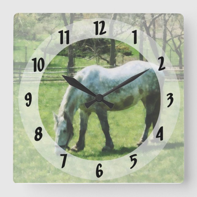 Horloge Carrée Appaloosa (Recto)
