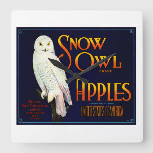 Horloge Carrée Apples de Snow
