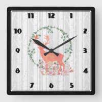 Aquarelle Russe Reindeer Boho