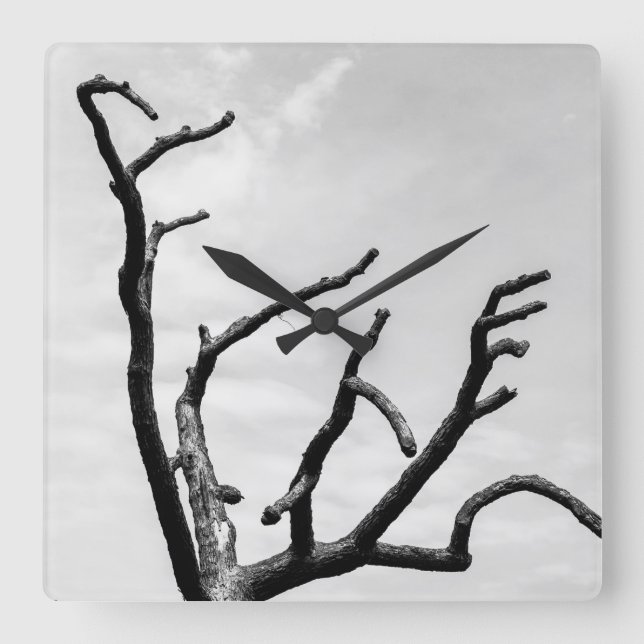 Horloge Carrée arbre libre (Recto)