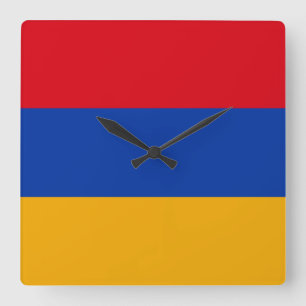 Horloge Carrée Armenia Flag