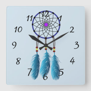 Horloge Carrée Arrière - plan rêveur de receveur