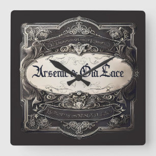 Horloge Carrée Arsenic & Old Lace Victorian