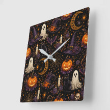 Art de motif de citrouille et de fantôme de nuit d