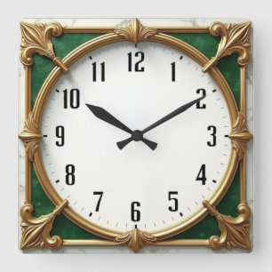 Horloge Carrée Art déco