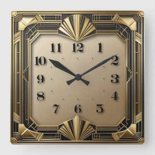 Horloge Carrée Art déco