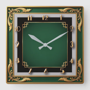 Horloge Carrée Art Déco