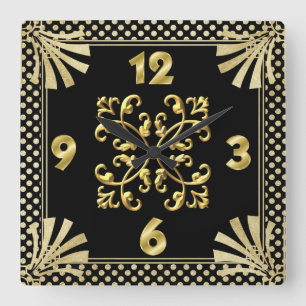 Horloge Carrée Art déco